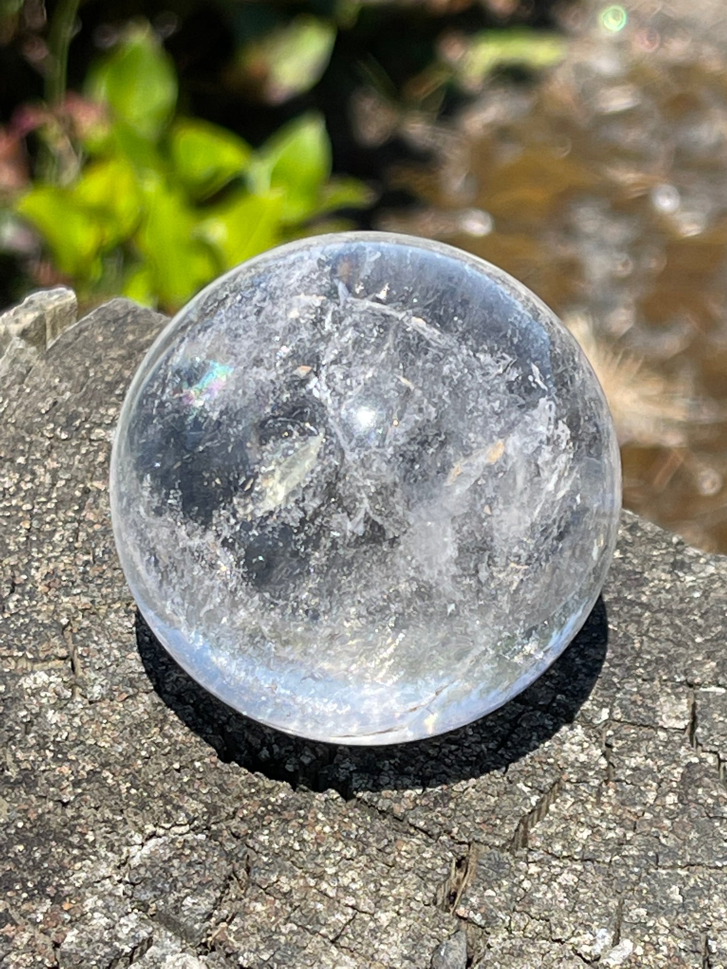 Crystal quartz small sphere